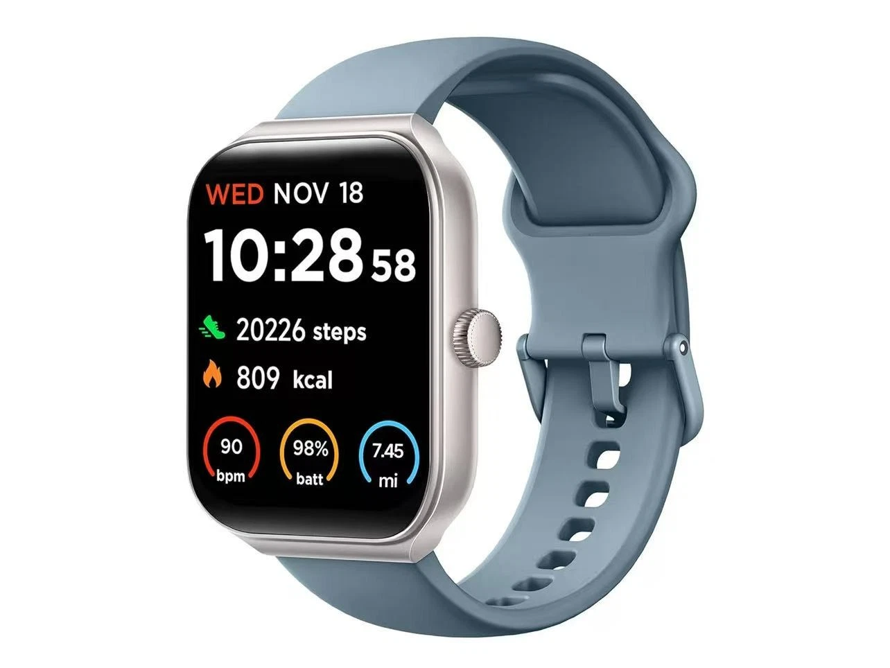 Smart Fitness Watch with 1.95” Full Touch Screen | Bluetooth 5.3 | Heart Rate &