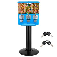 Uimoso Candy Vending Machine Triple Compartment Candy Vending Machine with Stand