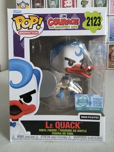 Funko POP! Animation: Le Quack Courage The Cowardly Dog LE 9500 #2123 - In Hand!