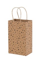SSWBasics Small - Modern Dot Paper Shopping Bags - Case of 100