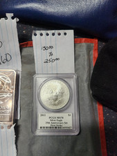 2011 SILVER EAGLE PCGS MS70  MERCANTI SIGNED First Strike Gem 💎