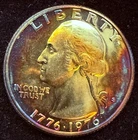 1776-1976-S 25c Uncirculated Silver Dcam Drummer Boy Quarter Toned