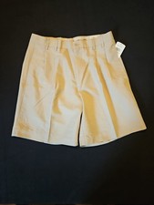 Callaway Men's Golf Shorts Size 34 Khaki Pleated Front NWT