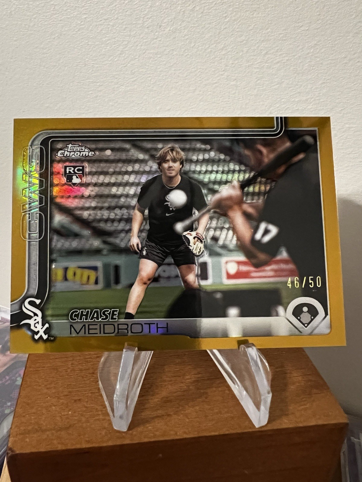 2025 Topps Chrome Update Chase Meidroth RC Image Variation GOLD /50 SP #USC337