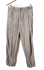 Etichetta Toscana Italy Pants Women’s 4 High Rise Pleated LAGENLOOK Avant Garde