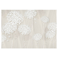 Fototapete Creamy Daintiness - Premium Vlies - Beige - 300 x 210 cm