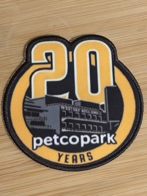 New Petco Park 20th Anniversary Logo Sew On Patch Santiago Padres 4'' Free Shipp