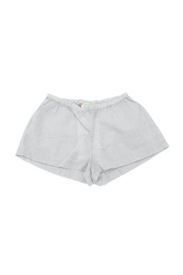 Bonpoint Girls Elastic Waistband Pinstriped Shorts White Blue Cotton Size 3M