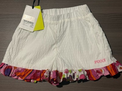 PUCCI JUNIOR Fontane-print shorts