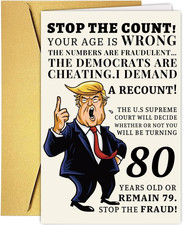 Funny 80Th Birthday Card, Hilarious 80 Years Old Birthday Card Gift for Husband