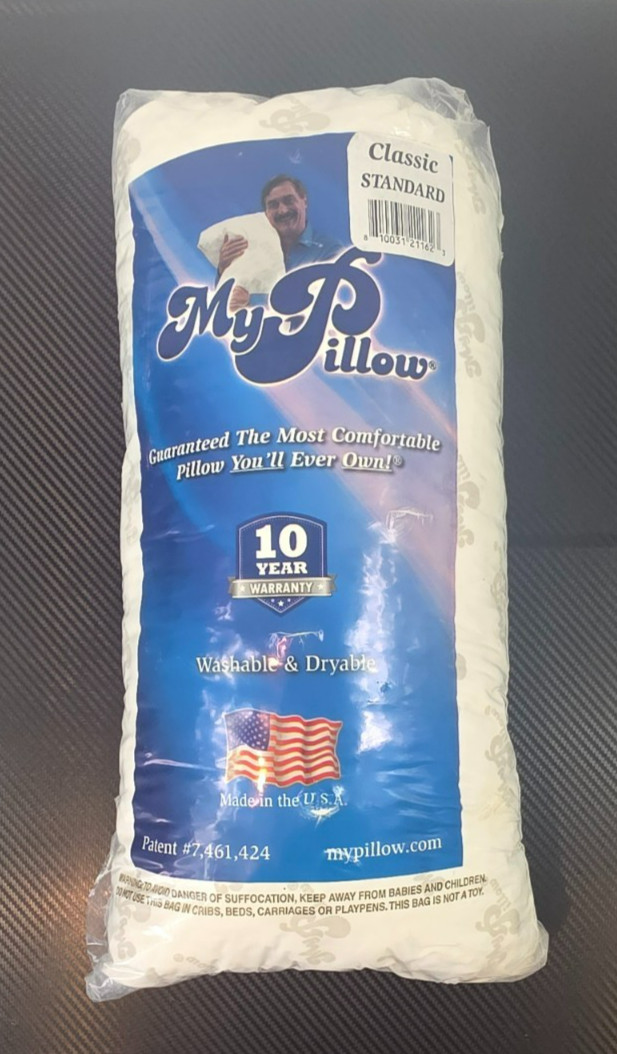 MyPillow Standard Classic Pillow Medium Firm 18.5-inch x 26-