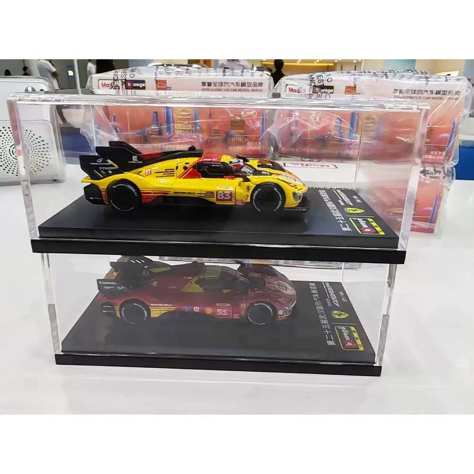 Burago 1/64 Ferrari 499P 24-Stunden-Rennen von Le Mans 83#/51# – Gelb/Rot - Bild 2 von 2