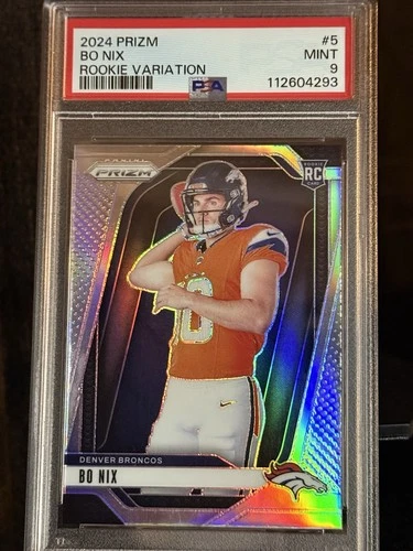 2024 PANINI PRIZM #5 ROOKIE VARIATION SILVER PRIZM BO NIX (RC) PSA 9🔥