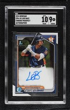 2024 Bowman Chrome Prospect Auto Luis Baez #CPA-LB SGC 9 MINT Auto b4d