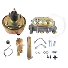 7" Single Zinc Power Brake Booster + 1" Bail Top Master Cylinder + Disc/Drum Pr