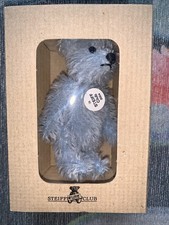 Steiff Club Cute Miniature Mohair Blue Bear 2004 with Box & Certificate