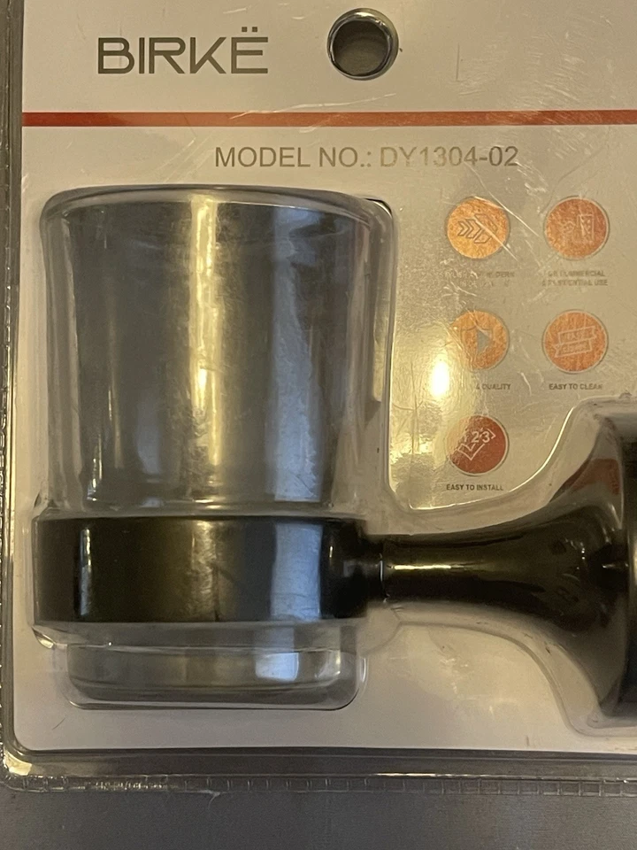 Tumbler Holder (Matte Black) with Glass BIRKE Brand New In Box - Image 3 of 4