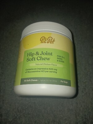 Pit Pet Hip & Joint Soft Chew. 90 Soft Chews. Natural Chicken Flavor