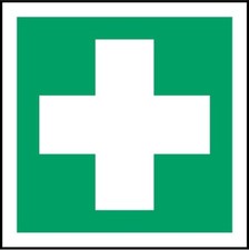 ISO Safety Label Sign - First Aid Symbol