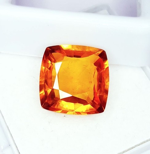 Loose Gemstone 9.27 Ct Natural Orange Sapphire Certified Ceylon Sapphire Gem - Picture 8 of 11