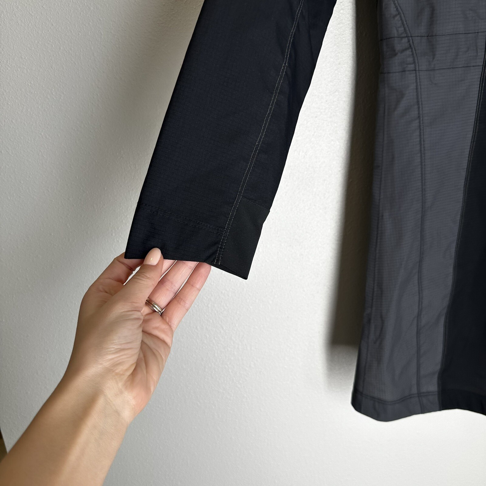 Kuhl Women’s Jetstream Trench Rain Jacket Black Grey … Gem