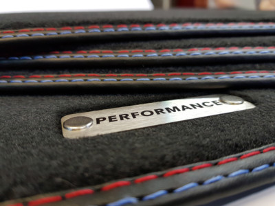 Performance Fußmatten für BMW 6er E63 Coupe beste Qualität Velours Metall Logo 