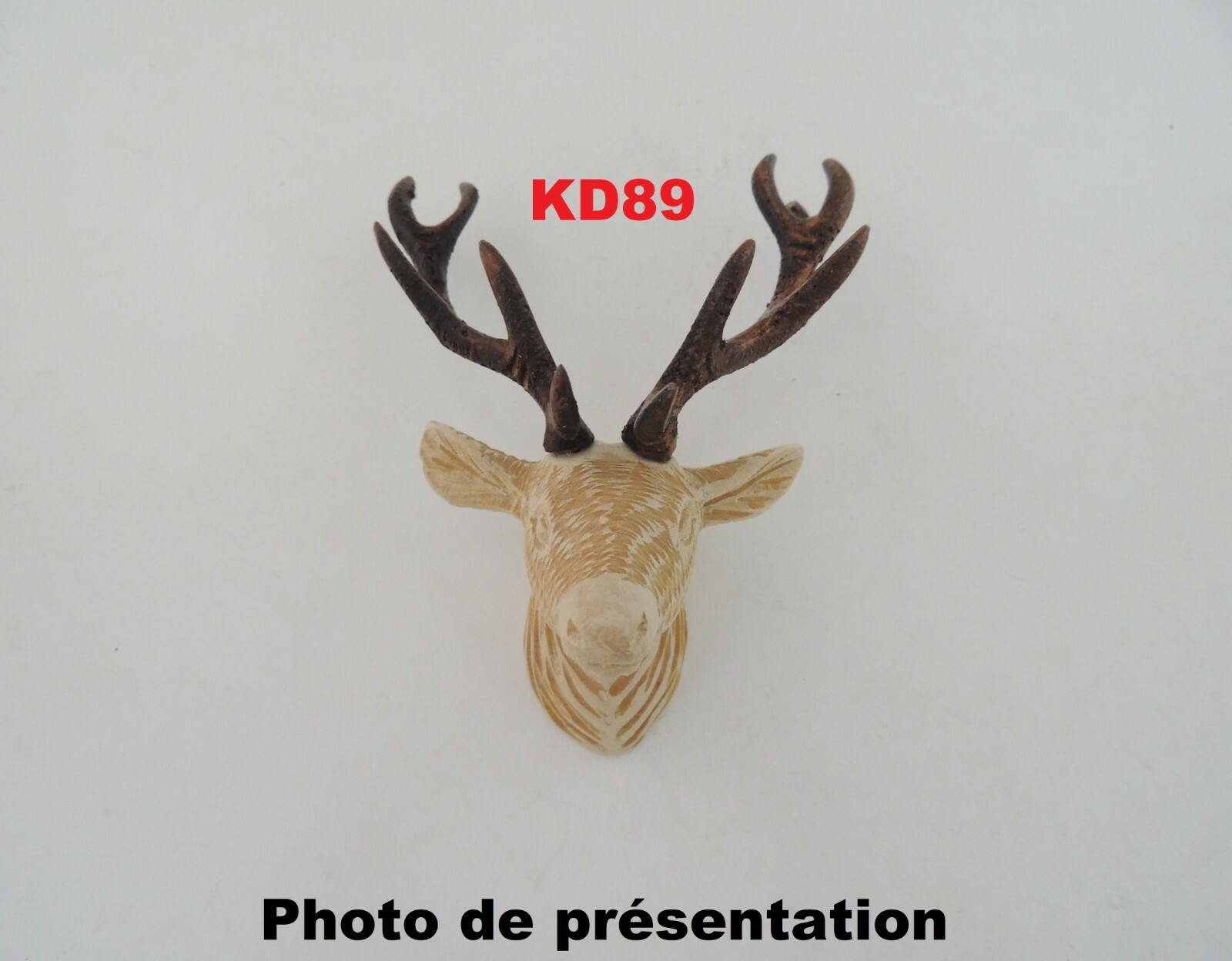 Bois de cerf pour coucou : réparez la tête de cerf de votre horloge 78mm
