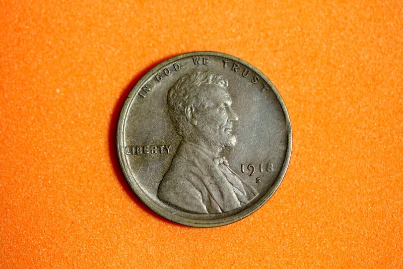 1918 S Lincoln Wheat Cent #M16807
