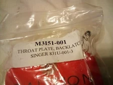 *NOS* M3151-001 ATLANTA  ATTACHMENT THROAT PLATE FOR SINGER 831U-001-3