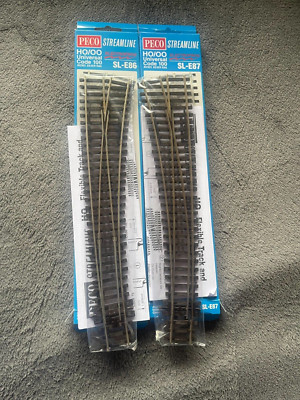 PECO Streamline Code 100 SL-E86/SL-E87 H0  Weichenpaar  NEU + OVP