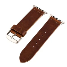 Clockwork Synergy� - Watch Bands for Apple Watch (42mm Worn Light Brown Leather
