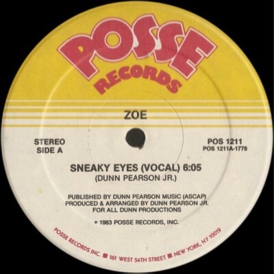 Zoe Sneaky Eyes STILL SEALED Vinyl Single 12inch NEW OVP Posse Records