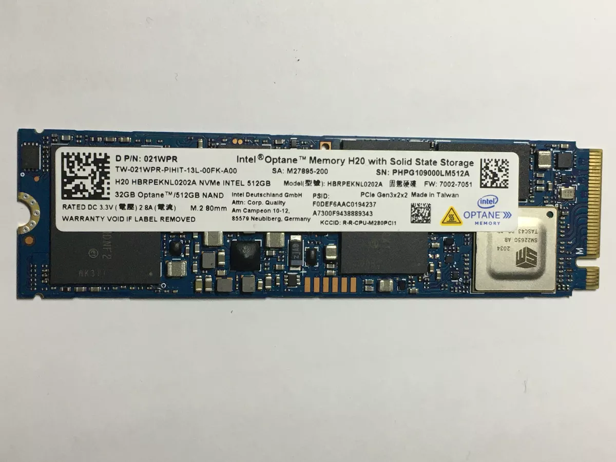 Intel optane series h20 ssd m.2 pcie 512gb + 32gb optane oem (M14172-001) –  GRUPO CENTRO TECNOLOGICO