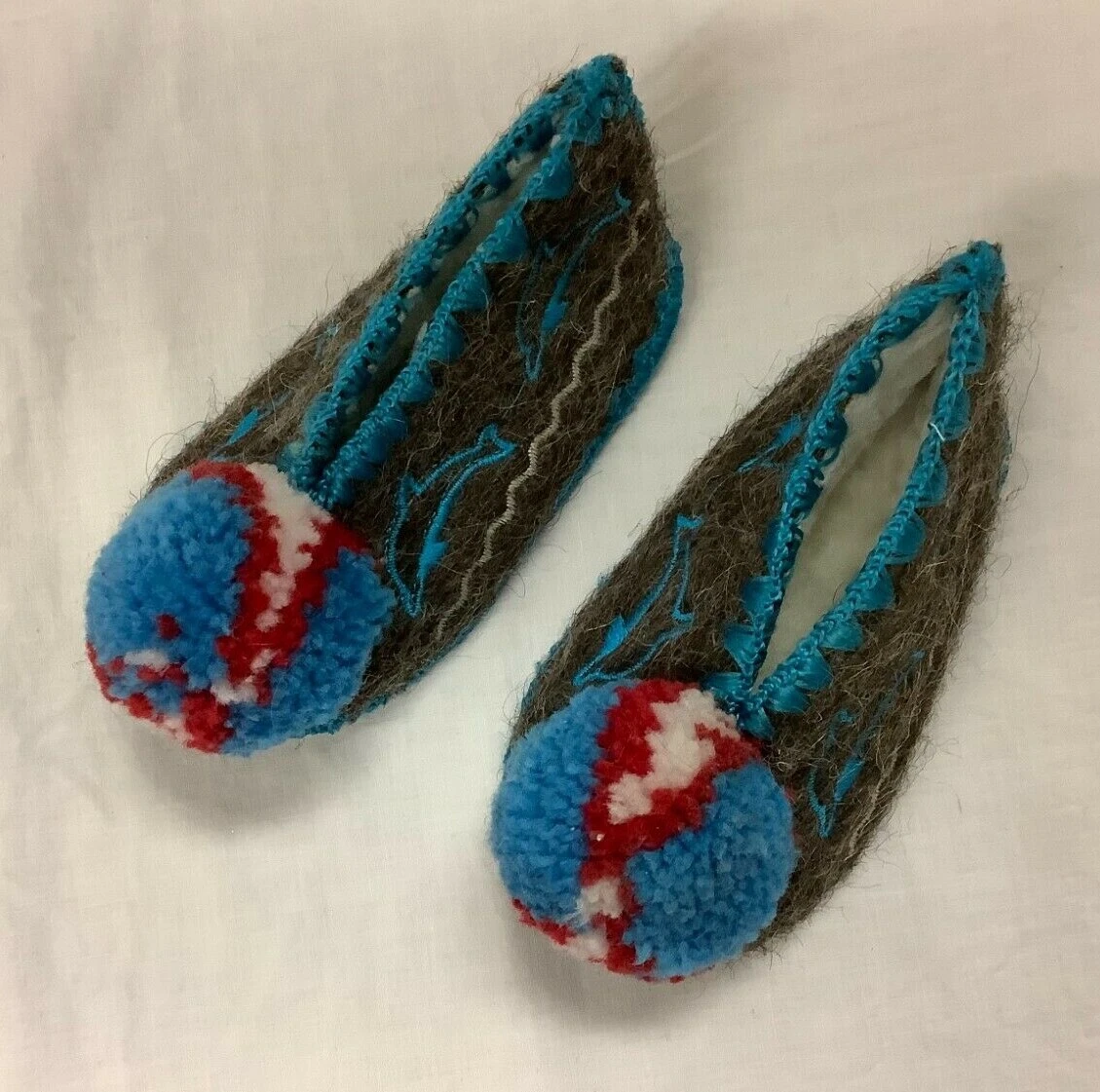 Traditional greek deals wool slippers