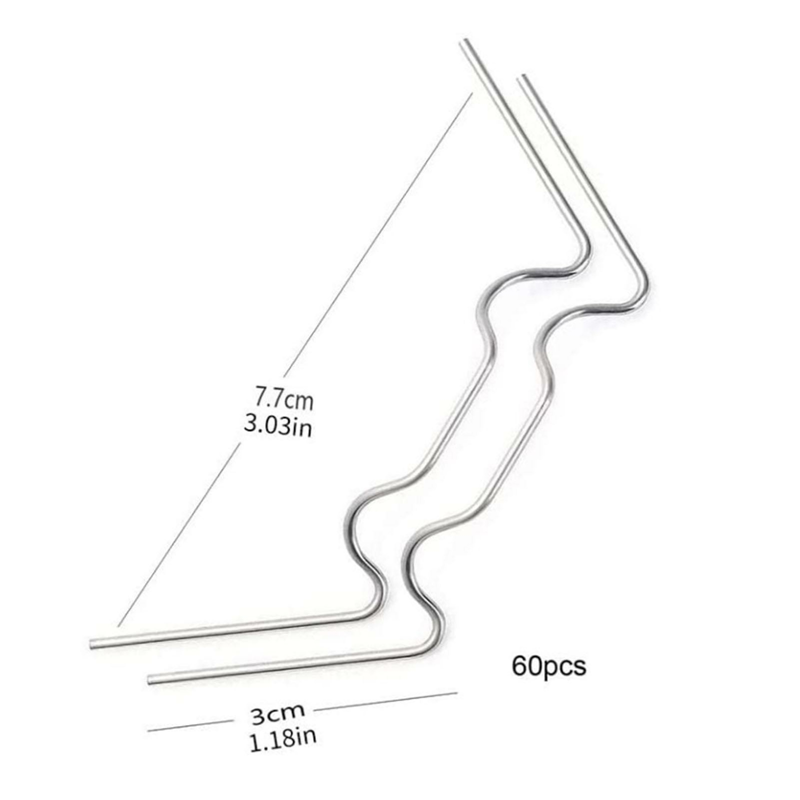 60PCS Stainless Steel Greenhouse Glass Window Panel Clips Green House W