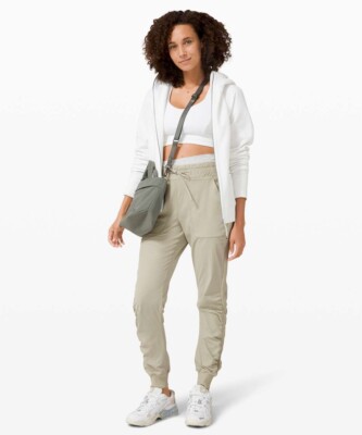 Lululemon Women Pants Light Sage Beyond the Studio Jogger Hi Rise Workout Size 2