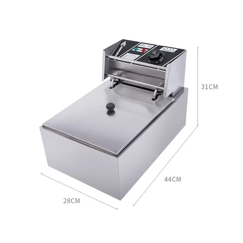 10L/20L Edelstahl Fritteuse Öl-Friteuse Elektro-Fritteuse Kaltzonen Frittöse NEU - Bild 9 von 37