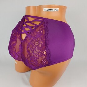 Lane Bryant Cacique Mid Waist Cheeky Plus Sexy Lingerie Panty 18/20 Purple