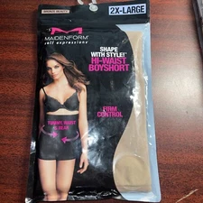 Maidenform Womens Self Expressions Hi-Waist BoyShort Firm Control Cooling Sz XXL