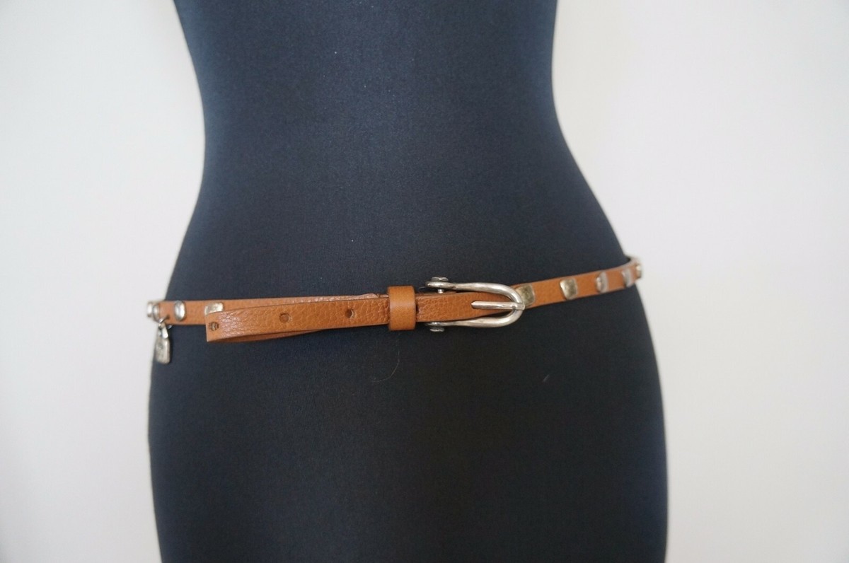 NEW UNO de 50 Tan Leather Silver Studded 0.25 display picture 1