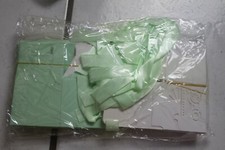 40 Favor Gift Boxes for Baby Showers Unisex 2 1/4" w/ Ribbons Green White Buggy