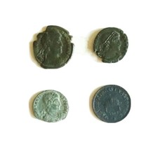 Roman coins.Various Emperors.One Hungarian coin of 1902 yr.lot 291