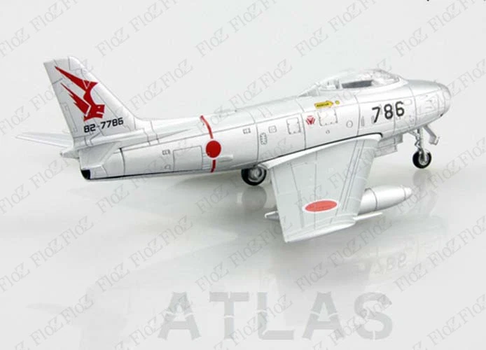 Japan JASDF F-86 F Sabre 1:100 diecast Aircraft plane Atlas Jet Model - Image 2 of 4