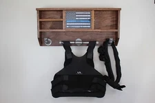 Wall Mounted Police Duty Gear Rack - Cop Caddy - Warrior Rack