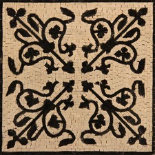 Abstract Symmetrical Heart Arrow Design Home Interior Marble Mosaic