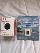 Mini Wireless Surveillance A9 Smart Camera IP New Open Box WITH New Memory Card