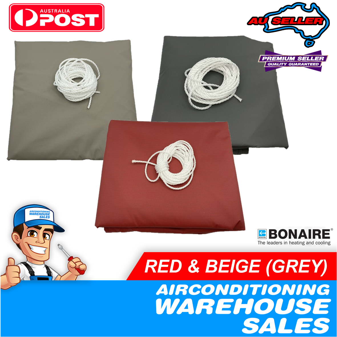 Bonaire Brand New Evap A/C Winter Cover RED/GREY/BEIGE VSS55/VSM65