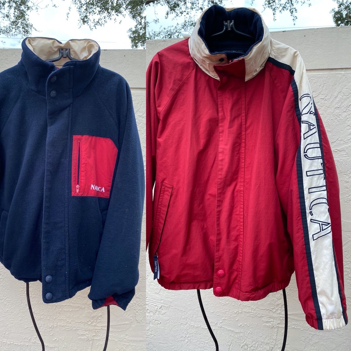 ジャケット・アウター NAUTICA 90s Sailing Jacket ( XL ) Nautica 90s Sailing Jacket XL Men's Navy Nylon Mesh Liner