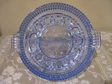 Indiana Glass 7" Divided Relish Dish, Blue Windsor  (1pc)