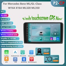 For Mercedes Benz ML/GL ML320 9''Android 13 GPS 32GB Car Radio Stereo CarPlay FM